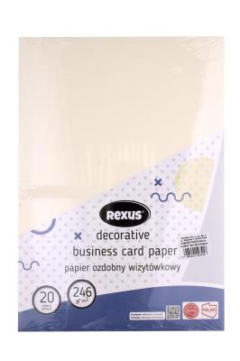 Opakowanie Papier wizytówkowy A4/20K kremowy Duży Młotek