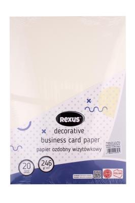 Opakowanie Papier wizytówkowy A4/20K kremowy Płótno