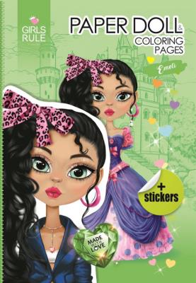 Opakowanie Papierowa lalka do wycinania Emeli