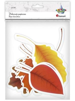 Opakowanie Papierowe liście mix 5 wzorów 10szt