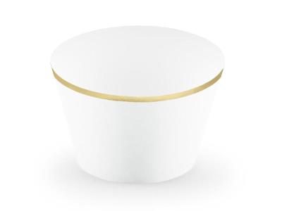 Opakowanie Papilotki na muffinki białe 6szt