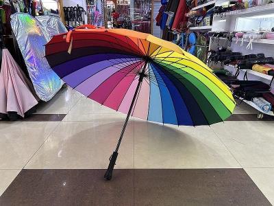 Opakowanie Parasol ręcznie rozkładany tęczowy