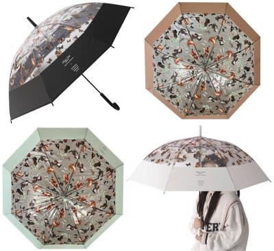 Opakowanie Parasolka dziecięca przeźroczysta koty motyle MIX