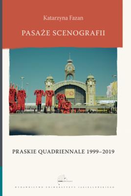 Pasaże scenografii. Autor: Katarzyna Fazan. SmakLiter.pl Okładka książki Pasaże scenografii