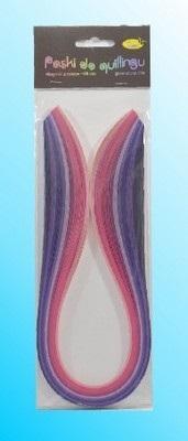 Opakowanie Paski do quillingu 10mmx50cm różowe 100szt