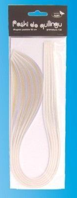 Opakowanie Paski do quillingu 5mmx50cm białe 100szt