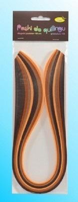 Opakowanie Paski do quillingu 5mmx50cm brązowe 100szt