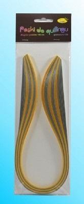 Opakowanie Paski do quillingu 5mmx50cm brokatowe złote 50szt