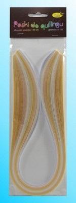 Opakowanie Paski do quillingu 5mmx50cm kremowe 100szt