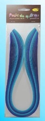 Opakowanie Paski do quillingu 5mmx50cm niebieskie 100szt