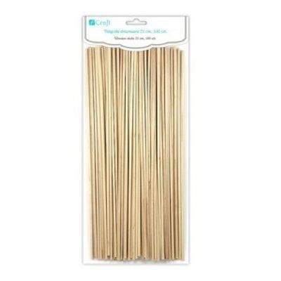 Patyczki drewniane 25cm 100szt. Wydawca: Dalprint. SmakLiter.pl Opakowanie Patyczki drewniane 25cm 100szt