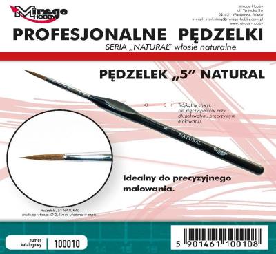 Opakowanie Pędzelek natural 5