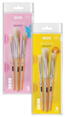 Opakowanie Pędzelki drewniane BB Kids 3szt