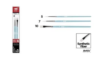 Opakowanie Pędzle syntetyczne 3szt