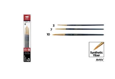 Opakowanie Pędzle syntetyczne 3szt