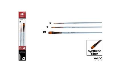 Opakowanie Pędzle syntetyczne 3szt