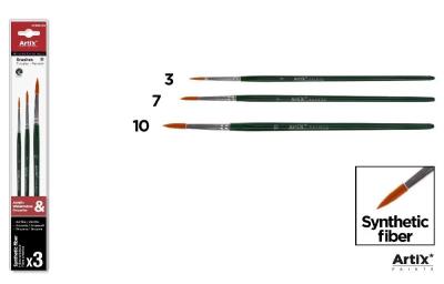 Pędzle syntetyczne 3szt. Wydawca: MP Main Paper. SmakLiter.pl Opakowanie Pędzle syntetyczne 3szt
