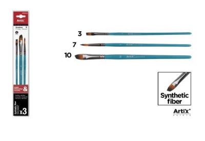 Pędzle syntetyczne 3szt. Wydawca: Artix. SmakLiter.pl Opakowanie Pędzle syntetyczne 3szt