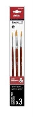 Opakowanie Pędzle syntetyczne 3szt