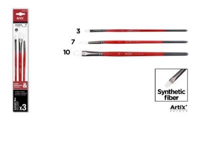 Pędzle syntetyczne miękkie 3szt. Wydawca: Artix. SmakLiter.pl Opakowanie Pędzle syntetyczne miękkie 3szt