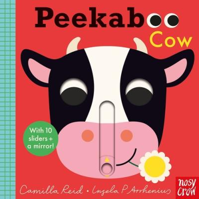 Peekaboo Cow. Autor: Reid Camilla, Arrhenius Ingela P.. SmakLiter.pl Okładka książki Peekaboo Cow