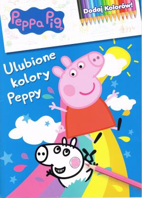 Okładka książki Peppa Pig. Dodaj kolorów cz. 8 Ulubione kolory Peppy