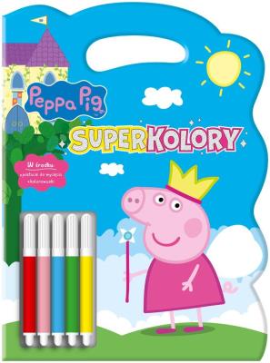 Okładka książki Peppa Pig. SuperKolory