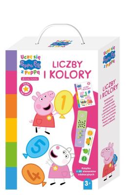 Okładka książki Peppa Pig. Uczę się z Peppą. Liczby i kolory