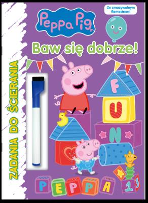 Okładka książki Peppa Pig. Zadania do ścierania. Baw się dobrze