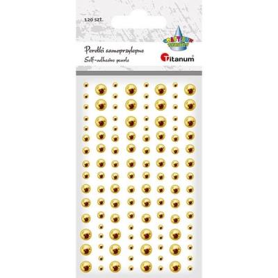 Opakowanie Perełki samoprzylepne 120szt złote