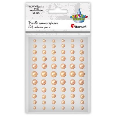 Opakowanie Perełki samoprzylepne 66szt jasnozłote mix