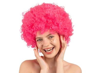 Opakowanie Peruka Afro jasny róż