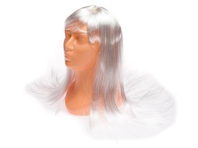 Opakowanie Peruka biała długie włosy