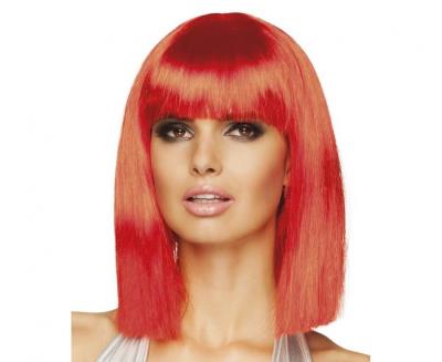 Opakowanie Peruka dance neonowa czerwień