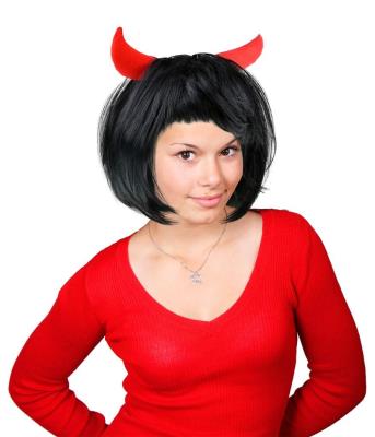Opakowanie Peruka Diablica czarna