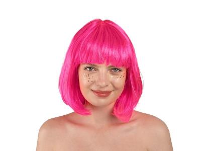 Opakowanie Peruka Kleopatra neonowy róż