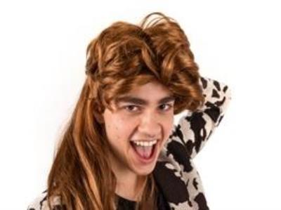 Opakowanie Peruka lata 80-te długie włosy rude