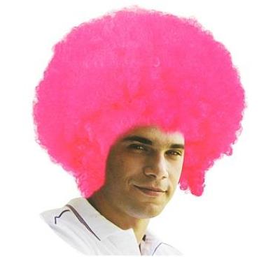 Opakowanie Peruka mega afro różowa