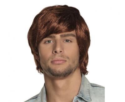 Opakowanie Peruka męska tyler brązowy