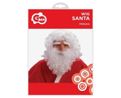 Opakowanie Peruka Mikołaja z brodą i brwiami