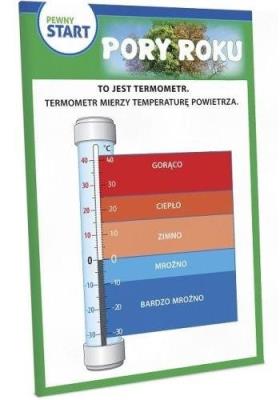Pewny start.Karta demonstracyjna Pory roku. Autor: Opracowanie zbiorowe. SmakLiter.pl Okładka książki Pewny start.Karta demonstracyjna Pory roku