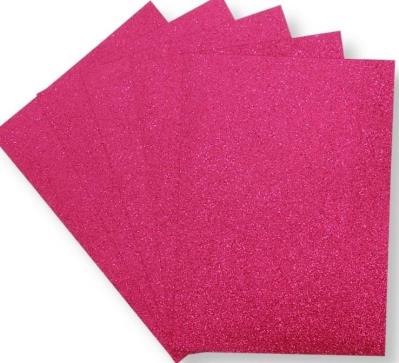 Opakowanie Pianka brokatowa fuksja 21x29,7cm 5szt