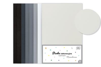 Opakowanie Pianka dekoracyjna 8szt Monochrome