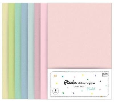 Opakowanie Pianka dekoracyjna 8szt pastel