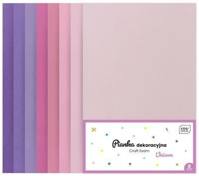 Opakowanie Pianka dekoracyjna 8szt unicorn