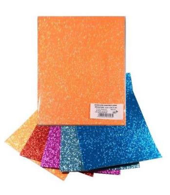 Opakowanie Pianka mikroguma brokat samoprzylepna 20x30cm 5 ar