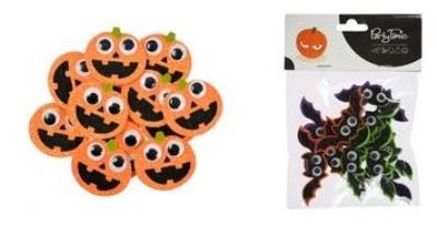 Opakowanie Piankowe naklejki halloweenowe 12szt MIX