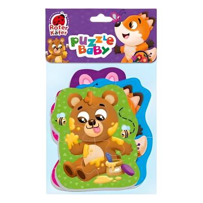 Piankowe puzzle Zwierzęta leśne. Wydawca: Roter Kafer. SmakLiter.pl Opakowanie Piankowe puzzle Zwierzęta leśne