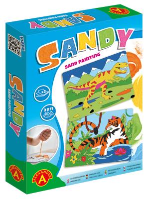 Opakowanie Piaskowe malowanki Sandy tygrys, t-rex