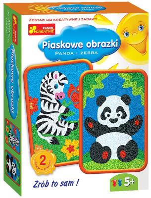 Opakowanie Piaskowe obrazki - Panda i zebra